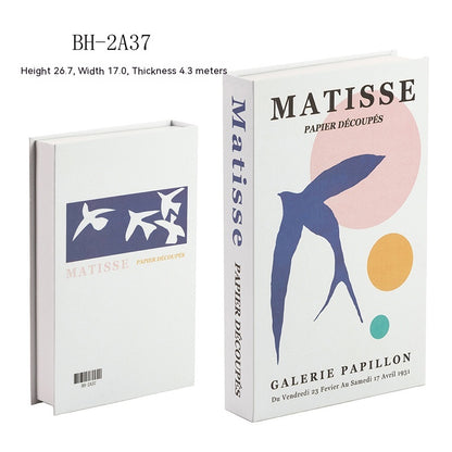 Decorazione libri minimalista