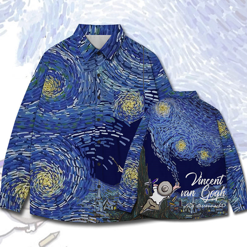 Camicia stampa totale dipinto
