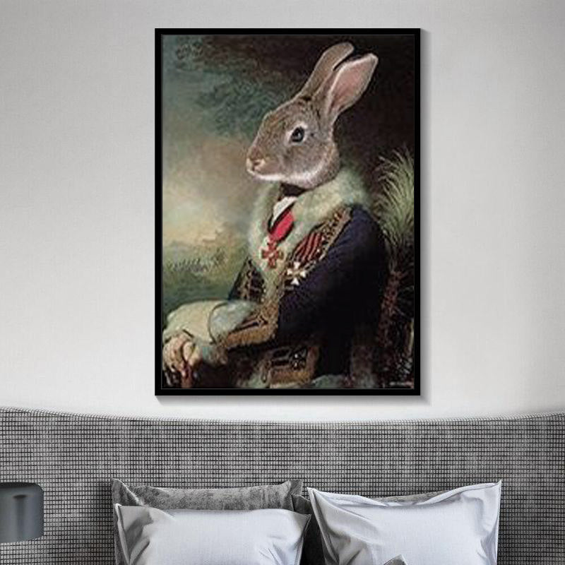Quadro coniglio impressionista