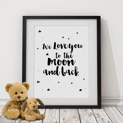 Quadro luna romantica