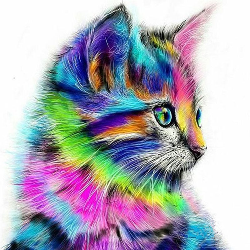 Quadro gatto digitale