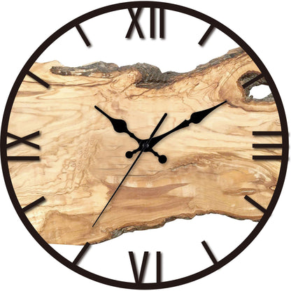 Orologio da parete Texture legno naturale