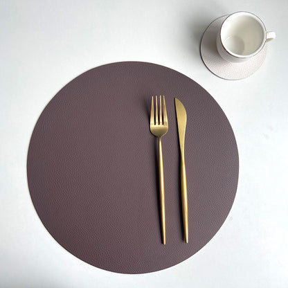 Set sottobicchieri in pelle