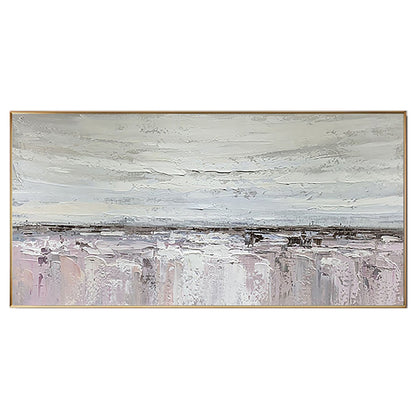 Quadro astratto grigio azzurro