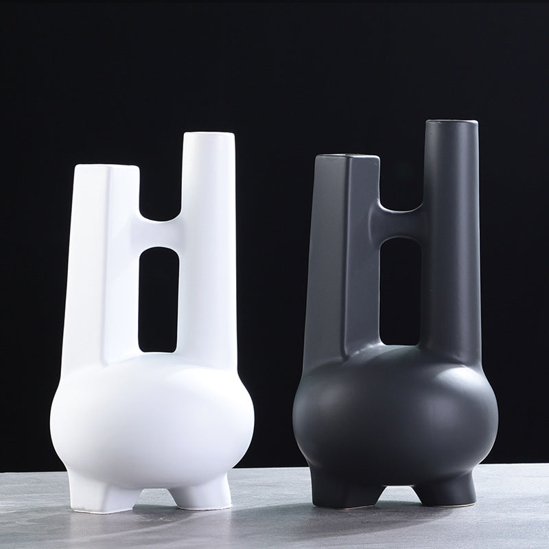Vaso ceramica geometrico moderno