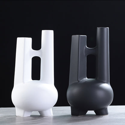 Vaso ceramica geometrico moderno