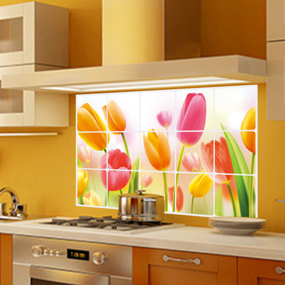 Adesivo Cucina Tulipani