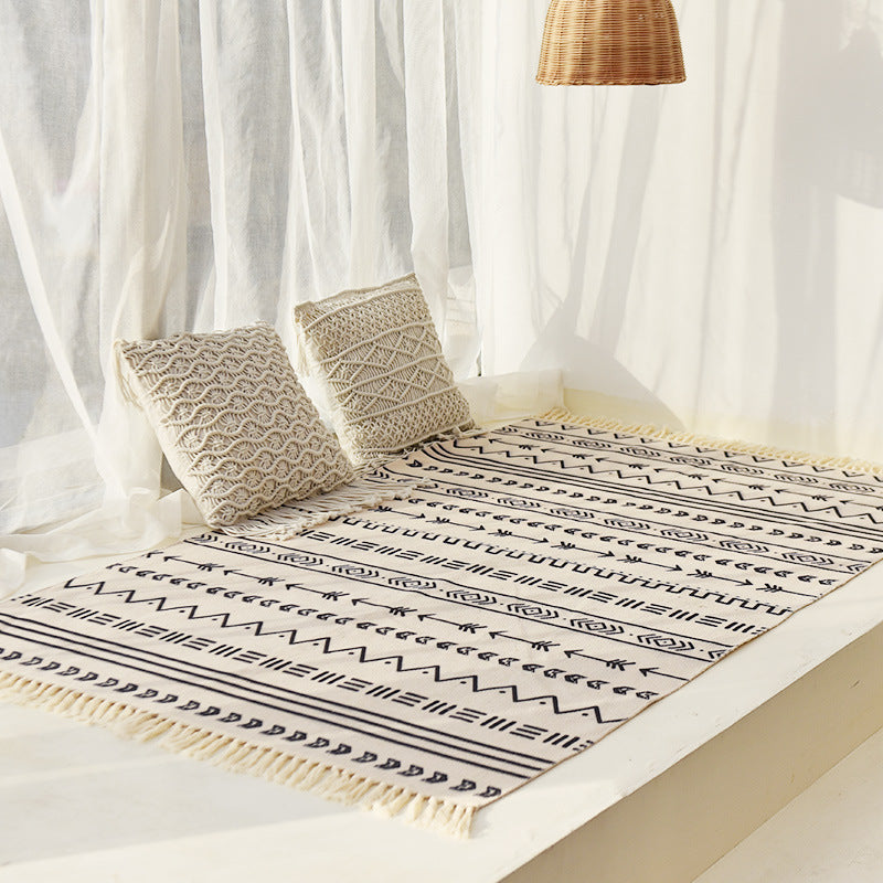 Tappeto cotone-lino nordico