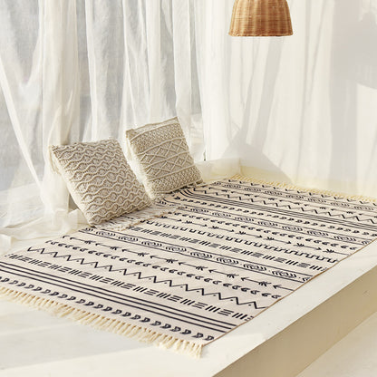 Tappeto cotone-lino nordico