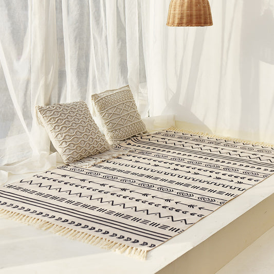 Tappeto cotone-lino nordico