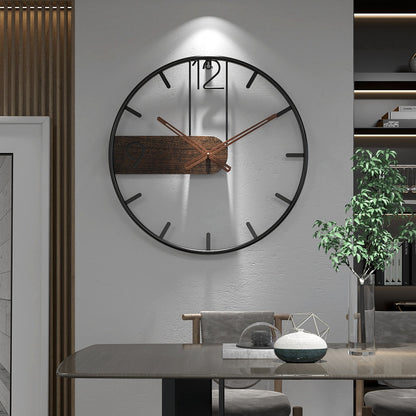 Orologio da parete Semicircolo legno