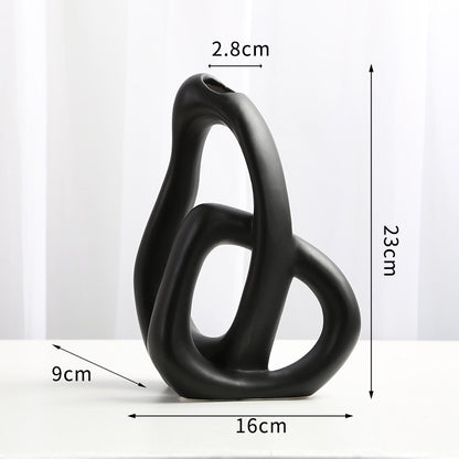 Vaso ceramica a cuore nordico