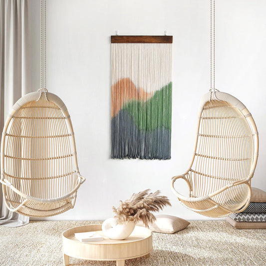 Arazzo Macramé ondulato tricolore