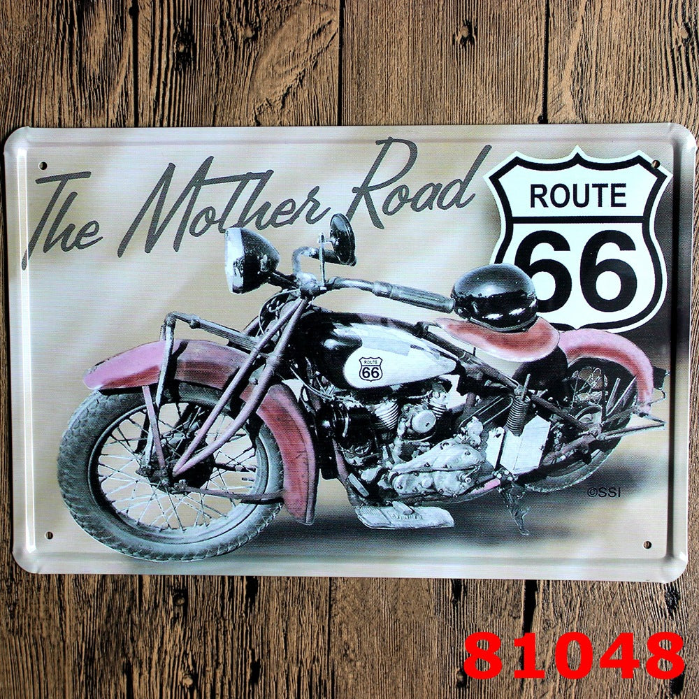 Decorazione motocicletta retrò