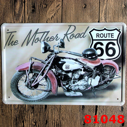 Decorazione motocicletta retrò