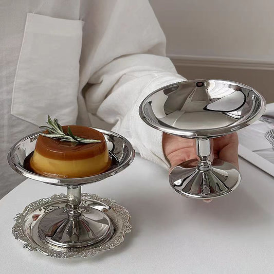 Tazza acciaio inox gambe alte