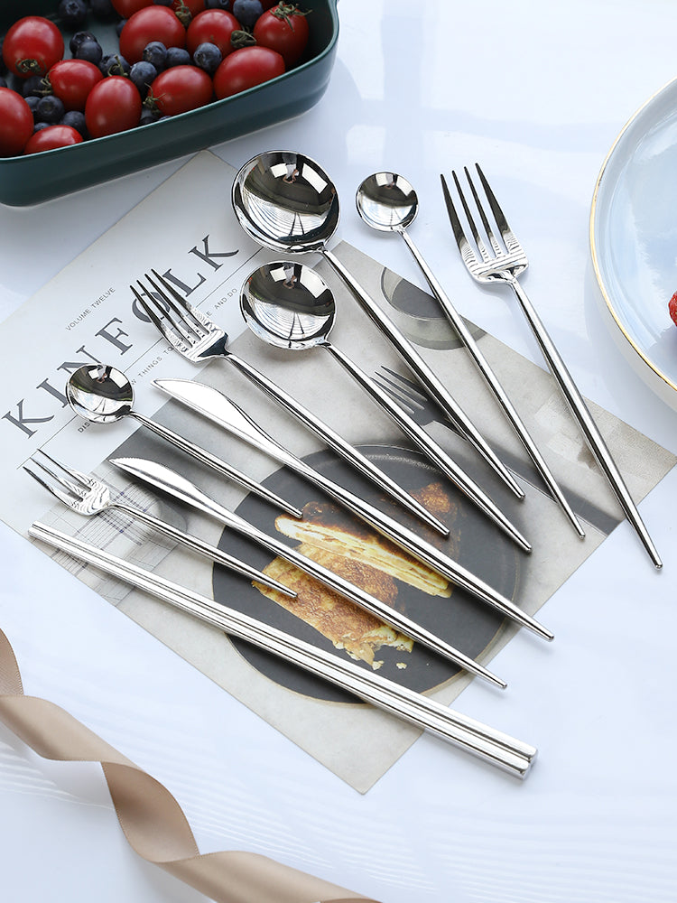 Set posate acciaio inox