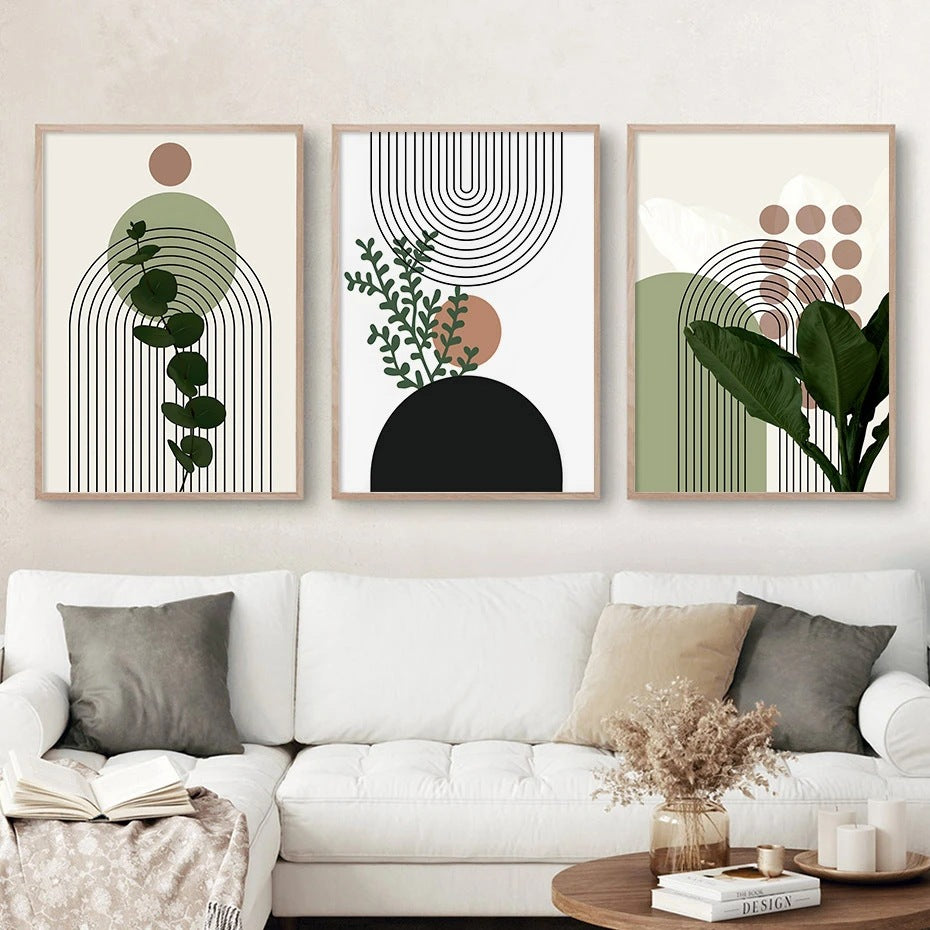 Quadro astratto piante