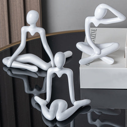 Scultura pensatore astratta