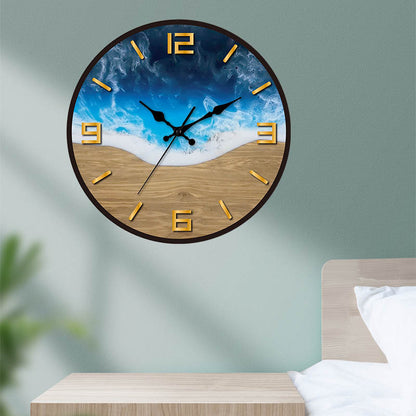 Orologio da parete Texture legno naturale