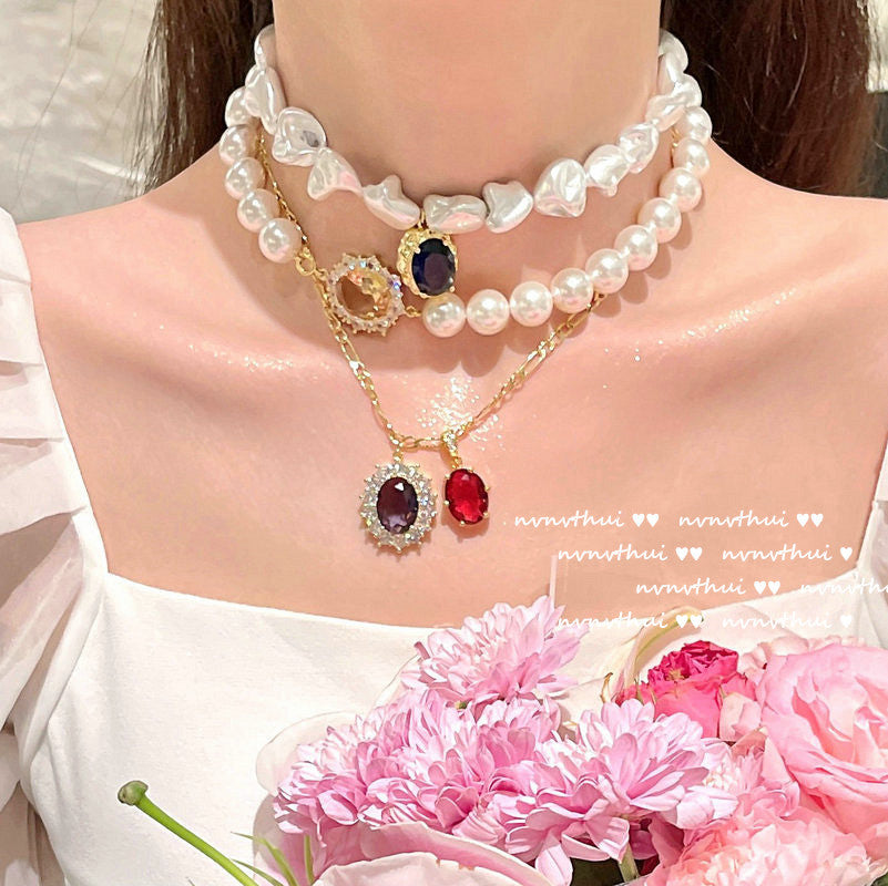 Collana Melograno rosso