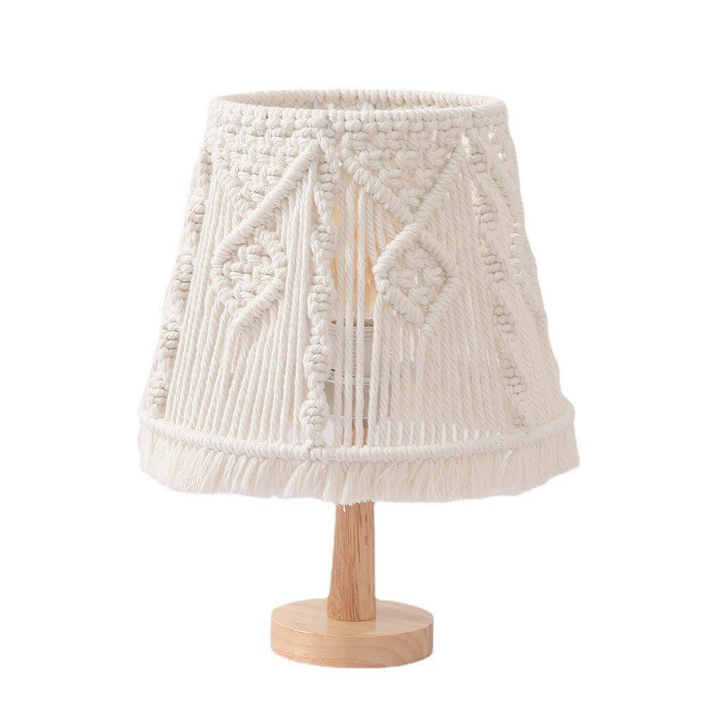 Lampada da comodino intrecciata