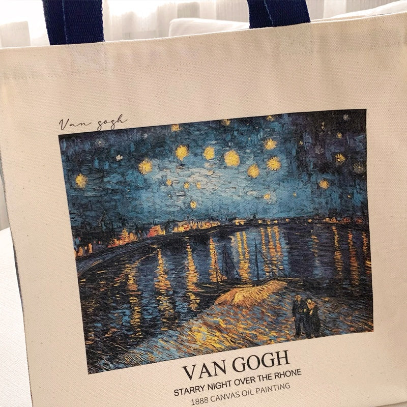 Borsa Tela Notte Stellata