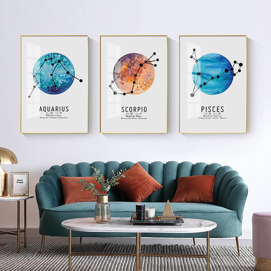 Quadro su tela Costellazioni dello zodiaco