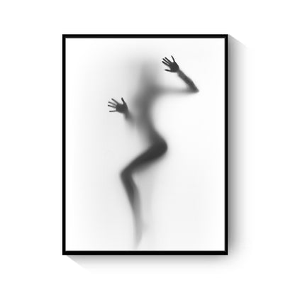 Quadro Astratto Bianco e Nero
