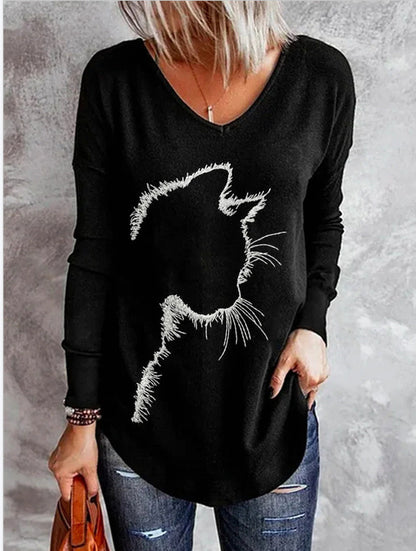 T-shirt manica lunga stampa 3D