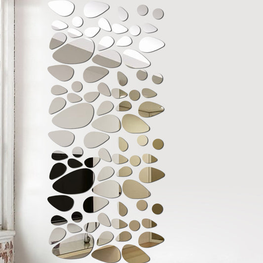 Specchio murale 3D pietre