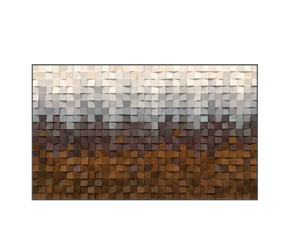 Quadro mosaico legno