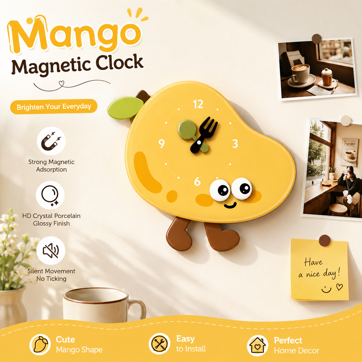 Orologio da parete Frutto mango