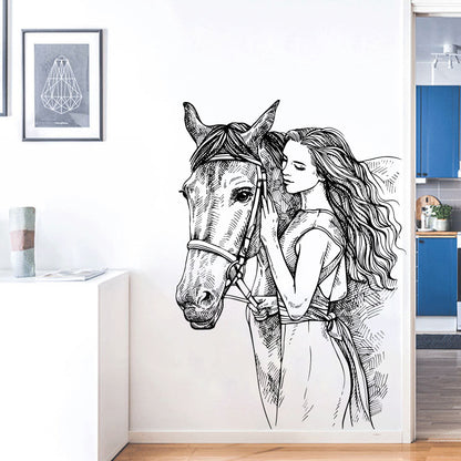 Adesivo famiglia cavallo