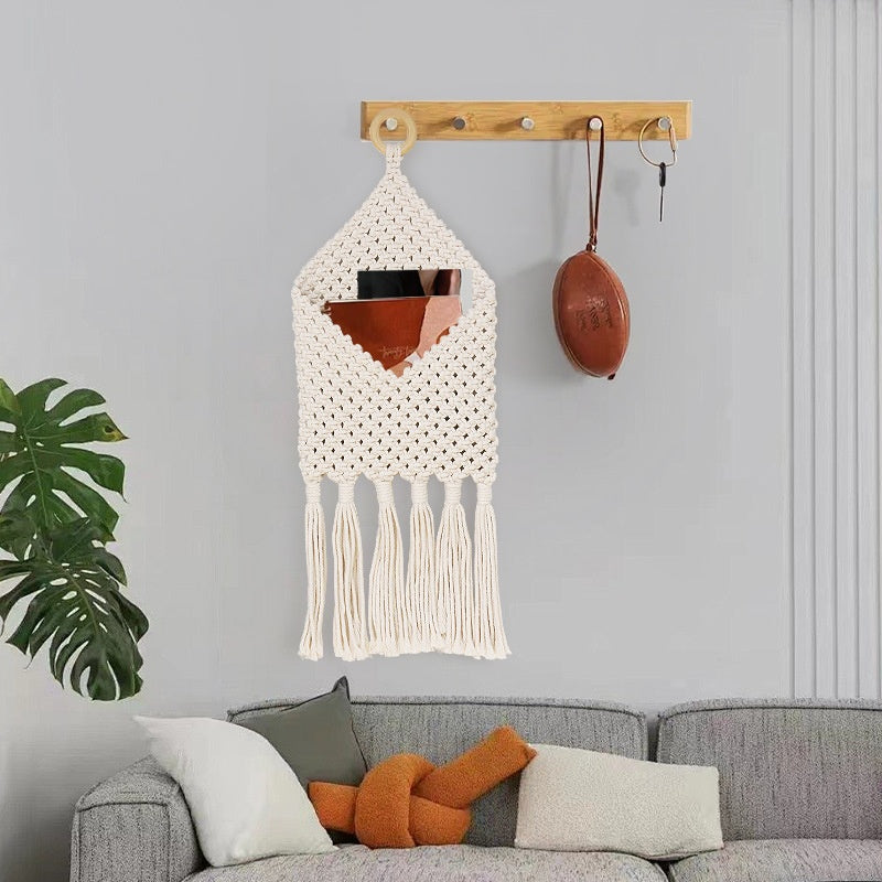 Arazzo bohemien cotone e corda