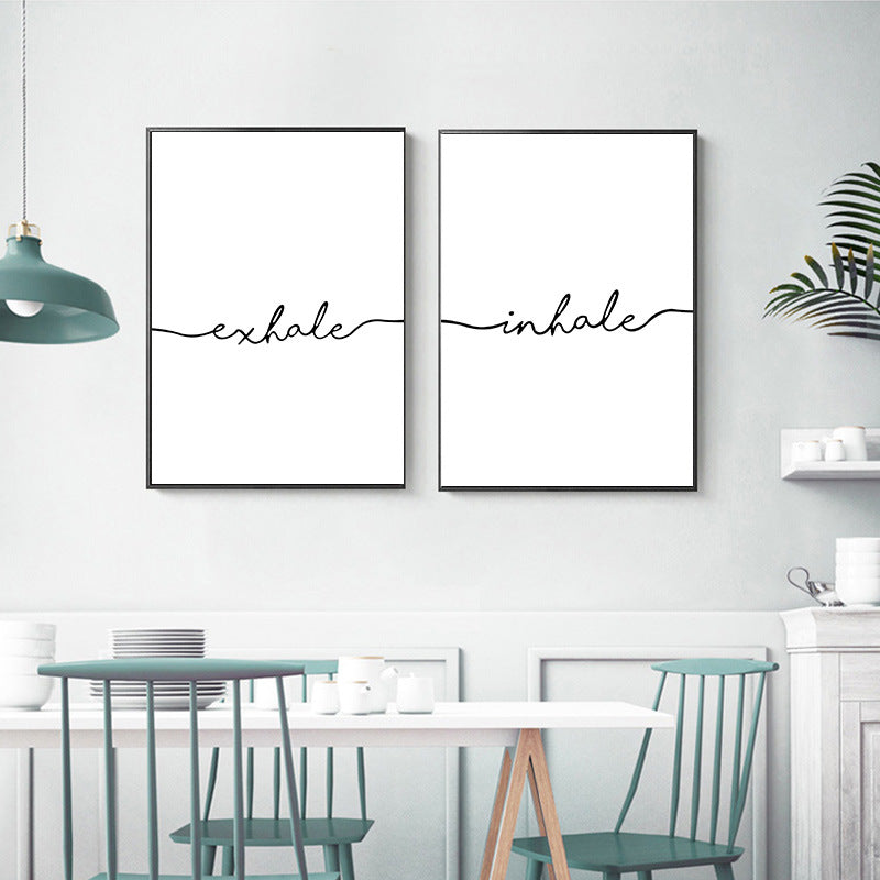 Quadro nordico bianco nero