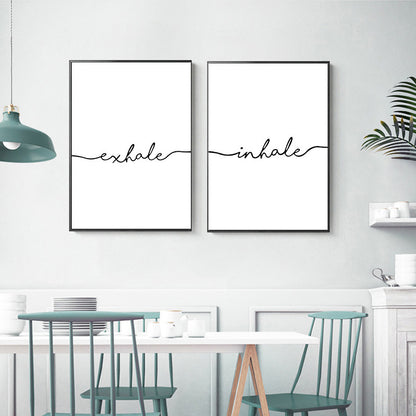 Quadro nordico bianco nero