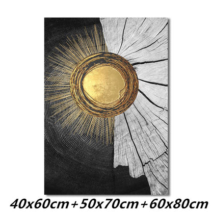Quadro legno astratto