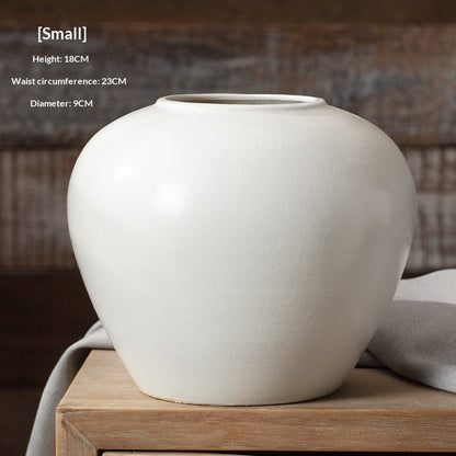 Vaso ceramica bianca stile nordico