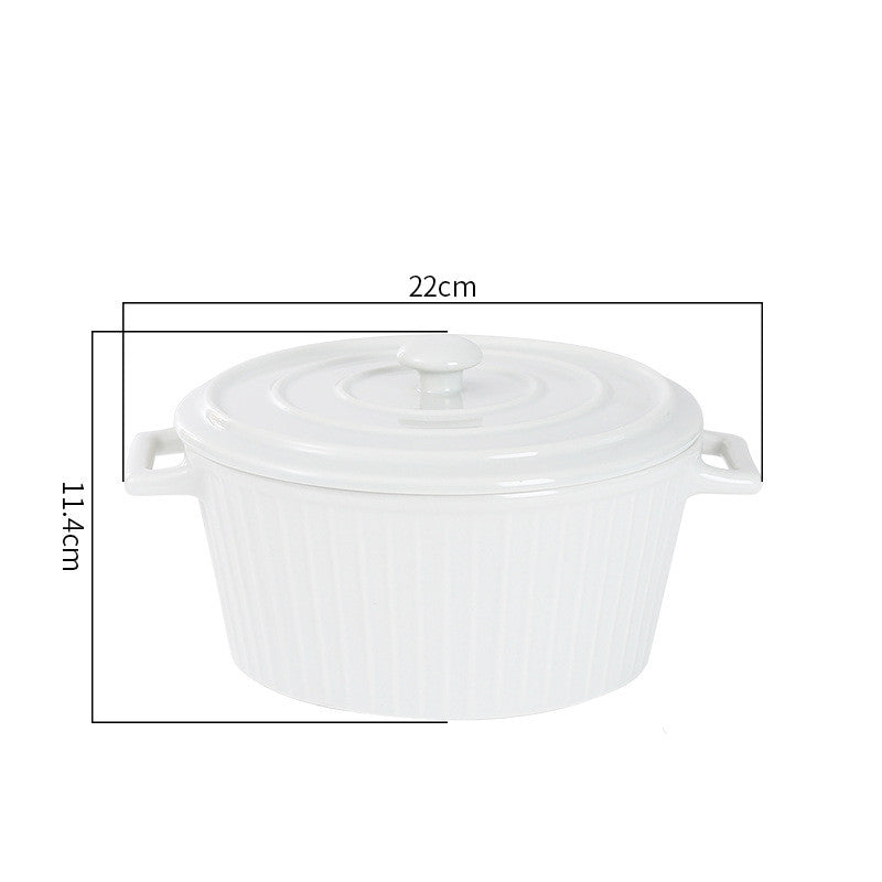 Insalatiera ceramica con coperchio
