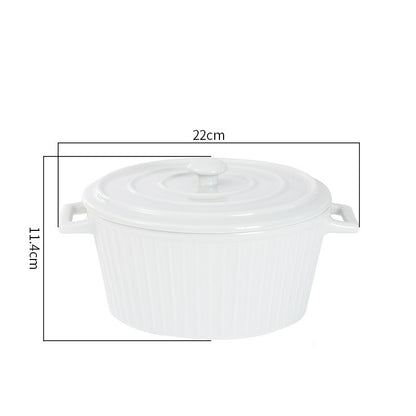 Insalatiera ceramica con coperchio