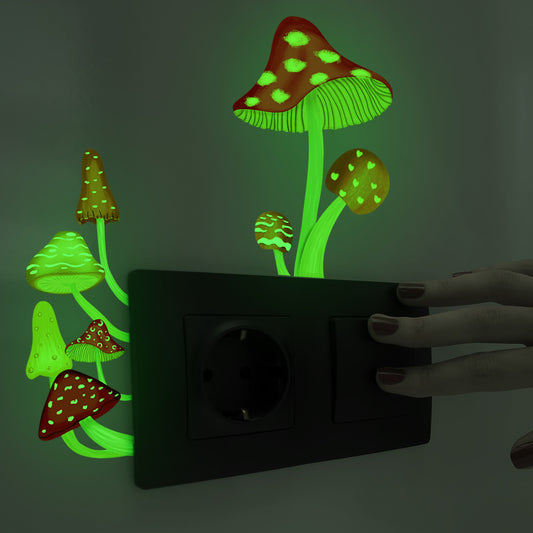 Adesivo murale Funghi colorati