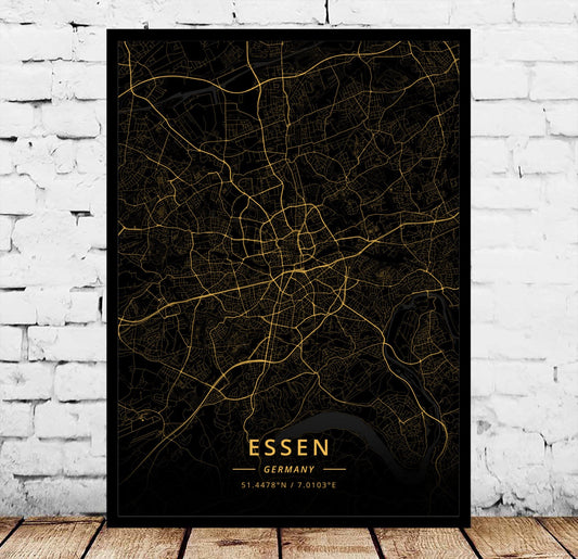 Poster Mappa di Essen