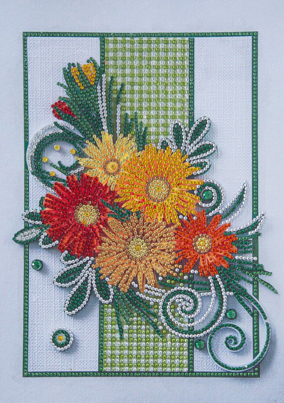 Quadro diamanti floreale