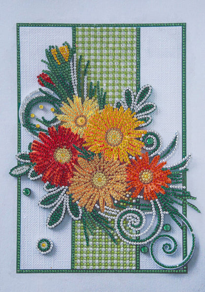 Quadro diamanti floreale
