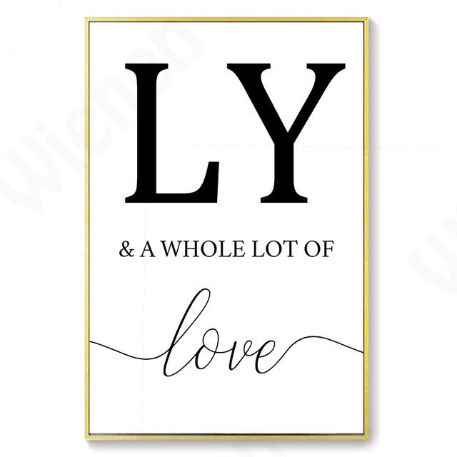Poster famiglia minimalista