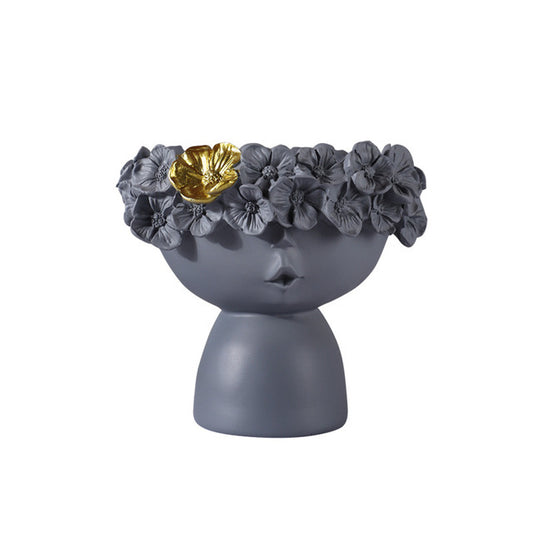 Ornamento resina in stile nordico