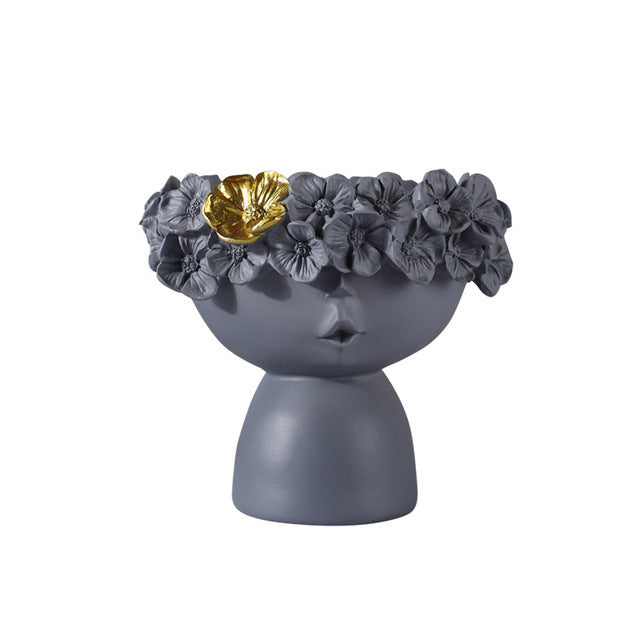 Ornamento resina in stile nordico