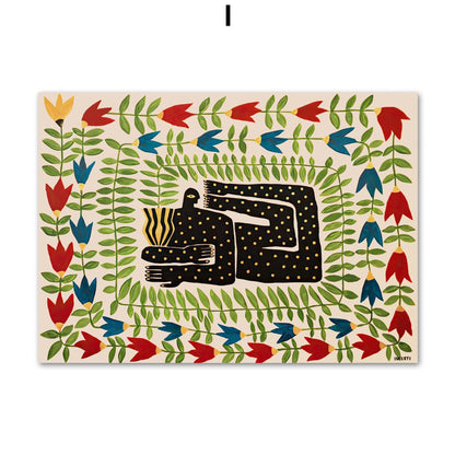 Quadro tigre astratto