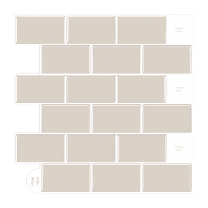 Adesivo murale Mattoni grigio azzurro